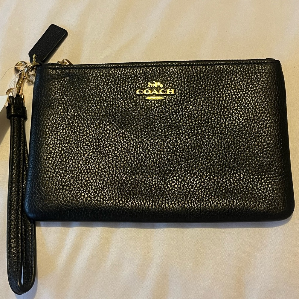 Coach Black Wristlet